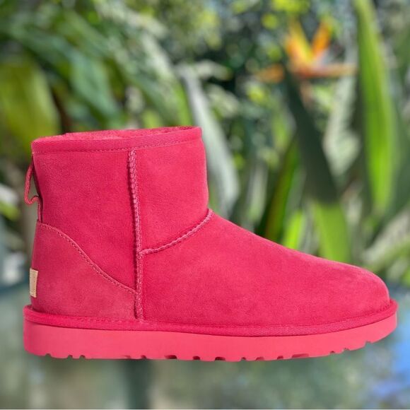 UGG Classic Mini II Pink Winter Boot Size 6 - Picture 5 of 14